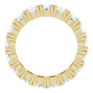 10K Yellow Gold 6 1/3 CTW Natural Diamond Eternity Band Size 8.5