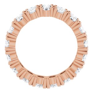 10K Rose Gold 6 1/3 CTW Lab-Grown Diamond Eternity Band Size 8.5