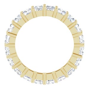 10K Yellow Gold 5 CTW Lab-Grown Diamond Eternity Band Size 8.5