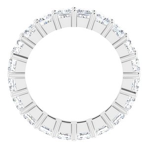 10K White Gold 5 CTW Natural Diamond Eternity Band Size 8.5