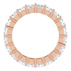 10K Rose Gold 5 CTW Lab-Grown Diamond Eternity Band Size 8.5