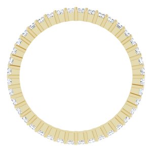 10K Yellow Gold 7/8 CTW Lab-Grown Diamond Eternity Band Size 8.25