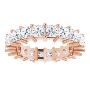10K Rose Gold 5 CTW Lab-Grown Diamond Eternity Band Size 8.25