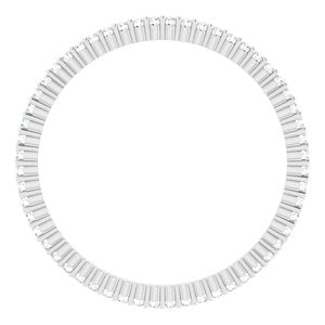 10K White Gold 1/5 CTW Lab-Grown Diamond Eternity Band Size 8.5