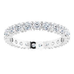 10K White Gold 1 5/8 CTW Lab-Grown Diamond Eternity Band Size 8.5