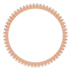 10K Rose Gold 1/5 CTW Lab-Grown Diamond Eternity Band Size 8.75