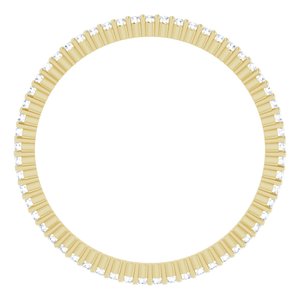 10K Yellow Gold 1/5 CTW Lab-Grown Diamond Eternity Band Size 8.75