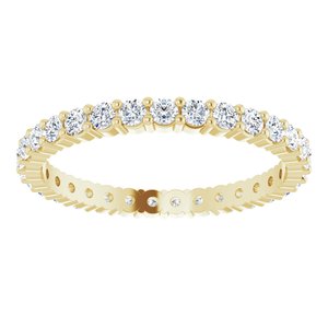 14K Yellow Gold 9/10 CTW Lab-Grown Diamond Eternity Band Size 8.75