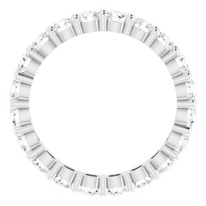 10K White Gold 2 3/8 CTW Lab-Grown Diamond Eternity Band Size 8.75
