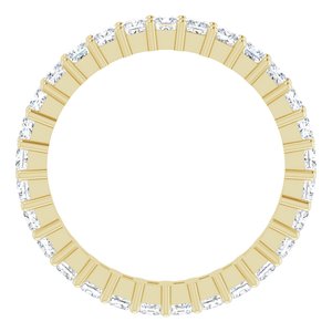 10K Yellow Gold 2 CTW Lab-Grown Diamond Eternity Band Size 8.75
