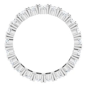 14K White Gold 5 1/4 CTW Natural Diamond Eternity Band Size 8