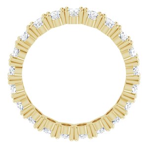 14K Yellow Gold 5 1/4 CTW Natural Diamond Eternity Band Size 8
