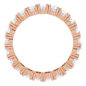 14K Rose Gold 5 1/4 CTW Natural Diamond Eternity Band Size 8