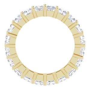 10K Yellow Gold 5 CTW Lab-Grown Diamond Eternity Band Size 8.25