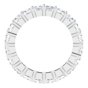 10K White Gold 5 CTW Lab-Grown Diamond Eternity Band Size 8.25