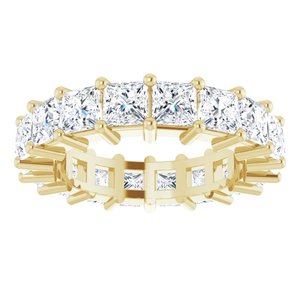 10K Yellow Gold 7 1/5 CTW Lab-Grown Diamond Eternity Band Size 8.5