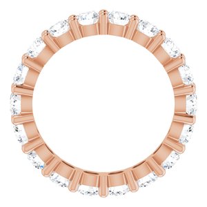 10K Rose Gold 4 1/3 CTW Lab-Grown Diamond Eternity Band Size 8.5