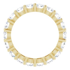 10K Yellow Gold 4 1/3 CTW Lab-Grown Diamond Eternity Band Size 8.5