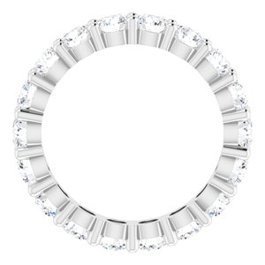 10K White Gold 4 1/3 CTW Lab-Grown Diamond Eternity Band Size 8.5