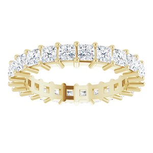 10K Yellow Gold 2 5/8 CTW Natural Diamond Eternity Band Size 8.5