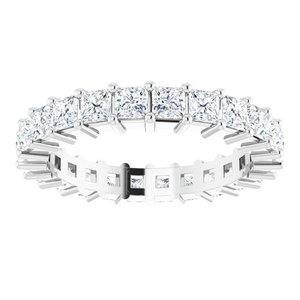 10K White Gold 2 5/8 CTW Lab-Grown Diamond Eternity Band Size 8.5