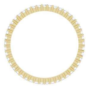 10K Yellow Gold 3/8 CTW Lab-Grown Diamond Eternity Band Size 8.75