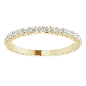 10K Yellow Gold 3/4 CTW Natural Diamond Eternity Band Size 8.75
