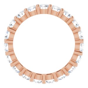 10K Rose Gold 2 7/8 CTW Lab-Grown Diamond Eternity Band Size 8.75