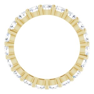 10K Yellow Gold 2 7/8 CTW Lab-Grown Diamond Eternity Band Size 8.75