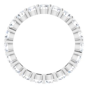 10K White Gold 2 7/8 CTW Lab-Grown Diamond Eternity Band Size 8.75
