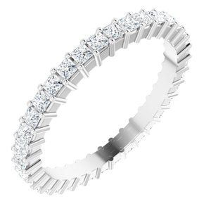 10K White Gold 1 1/4 CTW Lab-Grown Diamond Eternity Band Size 8.75
