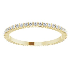 10K Yellow Gold 3/8 CTW Lab-Grown Diamond Eternity Band Size 8.5
