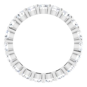 10K White Gold 2 7/8 CTW Lab-Grown Diamond Eternity Band Size 8.5