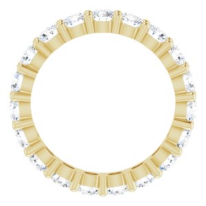 10K Yellow Gold 2 7/8 CTW Lab-Grown Diamond Eternity Band Size 8.5