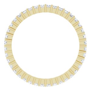 10K Yellow Gold 7/8 CTW Lab-Grown Diamond Eternity Band Size 8.5