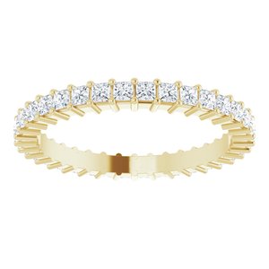 10K Yellow Gold 1 1/4 CTW Natural Diamond Eternity Band Size 8.75