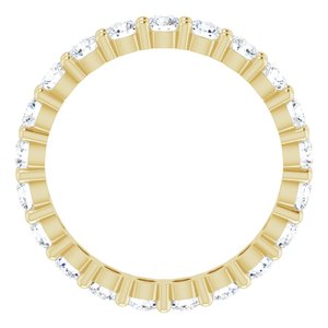 10K Yellow Gold 1 7/8 CTW Lab-Grown Diamond Eternity Band Size 8.5