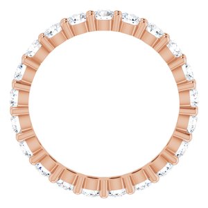 10K Rose Gold 1 7/8 CTW Lab-Grown Diamond Eternity Band Size 8.5