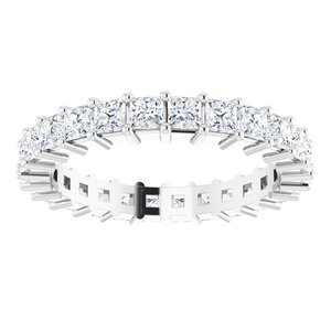 10K White Gold 2 3/8 CTW Lab-Grown Diamond Eternity Band Size 8.5