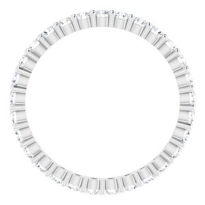 10K White Gold 3/4 CTW Lab-Grown Diamond Eternity Band Size 7.75