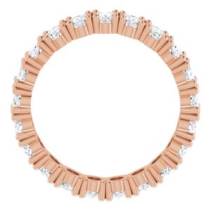 14K Rose Gold 3 3/4 CTW Lab-Grown Diamond Eternity Band Size 8.75