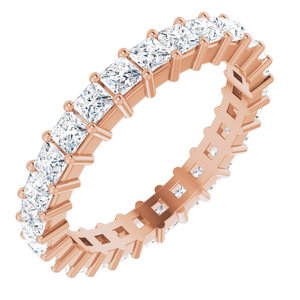 10K Rose Gold 2 1/2 CTW Natural Diamond Eternity Band Size 8.75