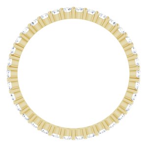 10K Yellow Gold 5/8 CTW Lab-Grown Diamond Eternity Band Size 8.5