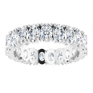 14K White Gold 3 3/4 CTW Lab-Grown Diamond Eternity Band Size 8.5