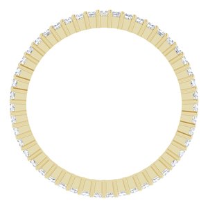 10K Yellow Gold 5/8 CTW Lab-Grown Diamond Eternity Band Size 8.25