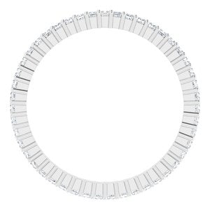 10K White Gold 5/8 CTW Lab-Grown Diamond Eternity Band Size 8.25