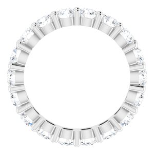 10K White Gold 4 1/3 CTW Natural Diamond Eternity Band Size 8.75