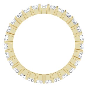 10K Yellow Gold 2 1/2 CTW Lab-Grown Diamond Eternity Band Size 8.75