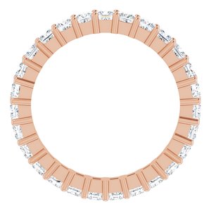 10K Rose Gold 2 1/2 CTW Natural Diamond Eternity Band Size 8.75