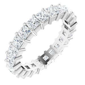 10K White Gold 3 3/4 CTW Lab-Grown Diamond Eternity Band Size 8.75